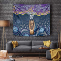 Melbourne Rugby NRL Custom Indigenous Tapestry Raging Storms - Aussie Hoodie
