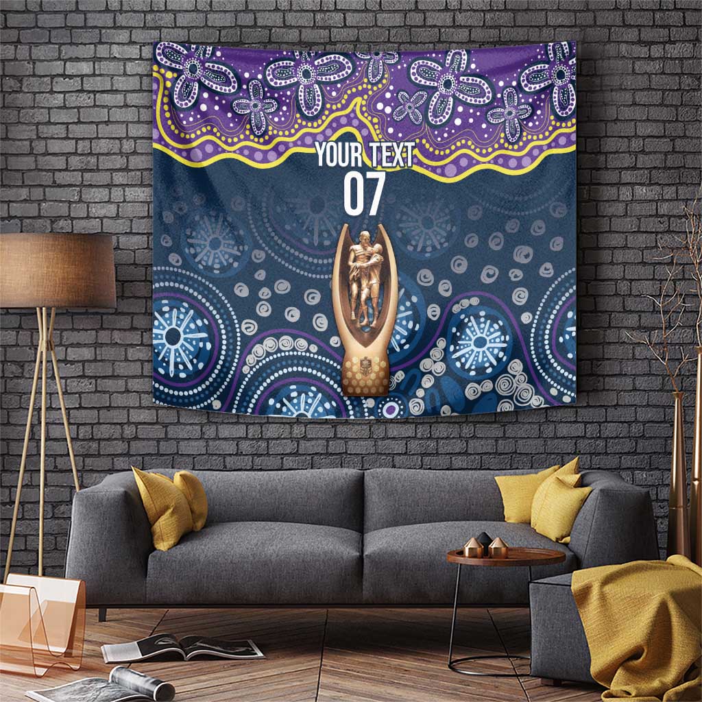 Melbourne Rugby NRL Custom Indigenous Tapestry Raging Storms - Aussie Hoodie