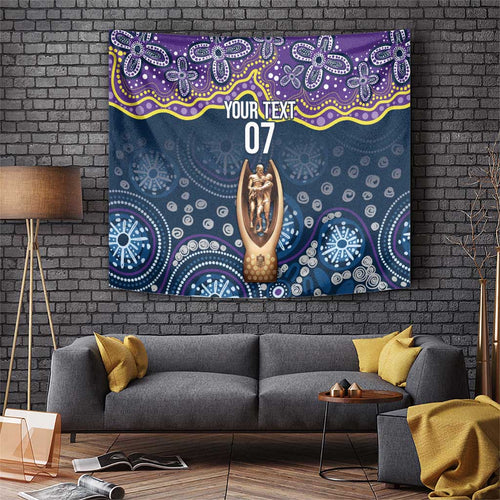 Melbourne Rugby NRL Custom Indigenous Tapestry Raging Storms - Aussie Hoodie