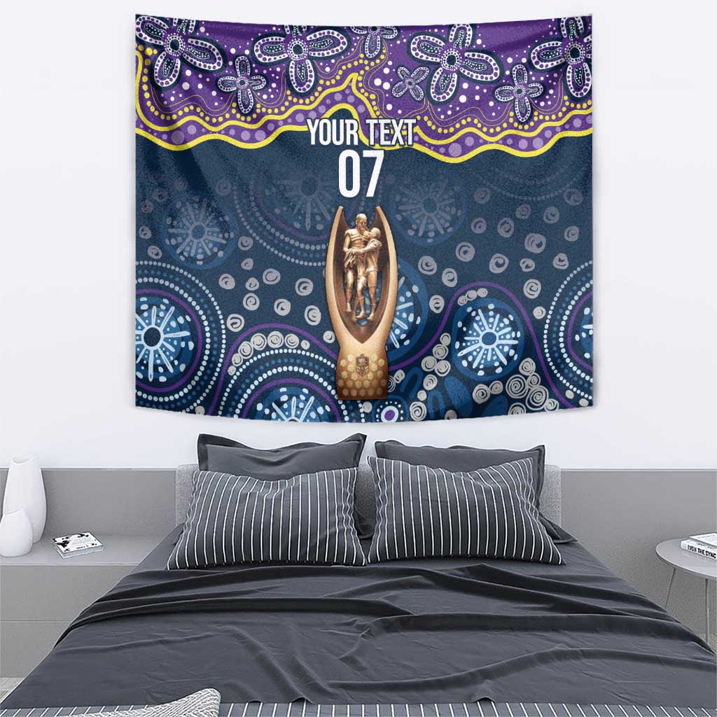 Melbourne Rugby NRL Custom Indigenous Tapestry Raging Storms - Aussie Hoodie