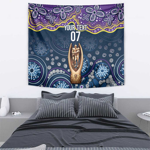 Melbourne Rugby NRL Custom Indigenous Tapestry Raging Storms - Aussie Hoodie
