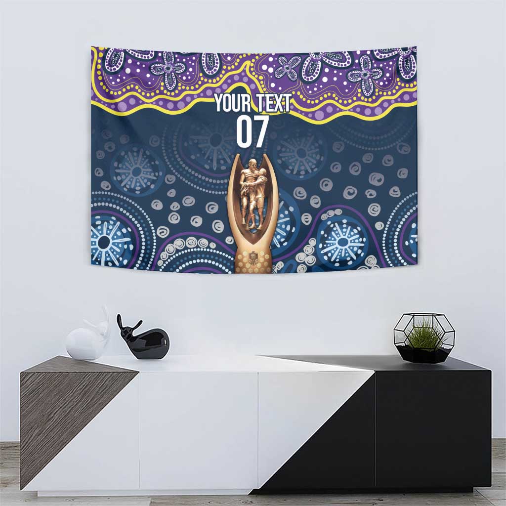 Melbourne Rugby NRL Custom Indigenous Tapestry Raging Storms - Aussie Hoodie
