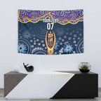 Melbourne Rugby NRL Custom Indigenous Tapestry Raging Storms - Aussie Hoodie