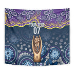 Melbourne Rugby NRL Custom Indigenous Tapestry Raging Storms - Aussie Hoodie