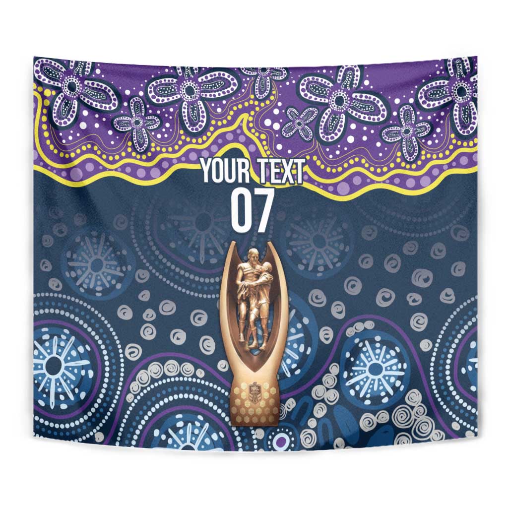 Melbourne Rugby NRL Custom Indigenous Tapestry Raging Storms - Aussie Hoodie