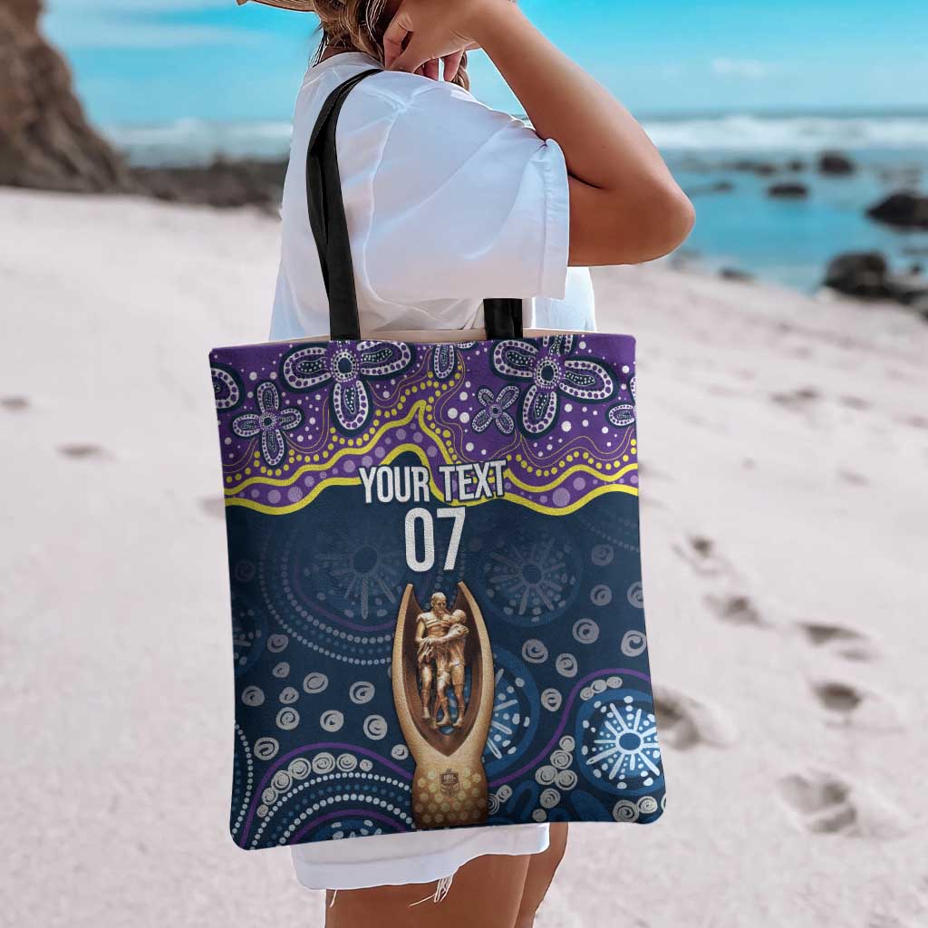 Melbourne Rugby NRL Custom Indigenous Tote Bag Raging Storms - Aussie Hoodie