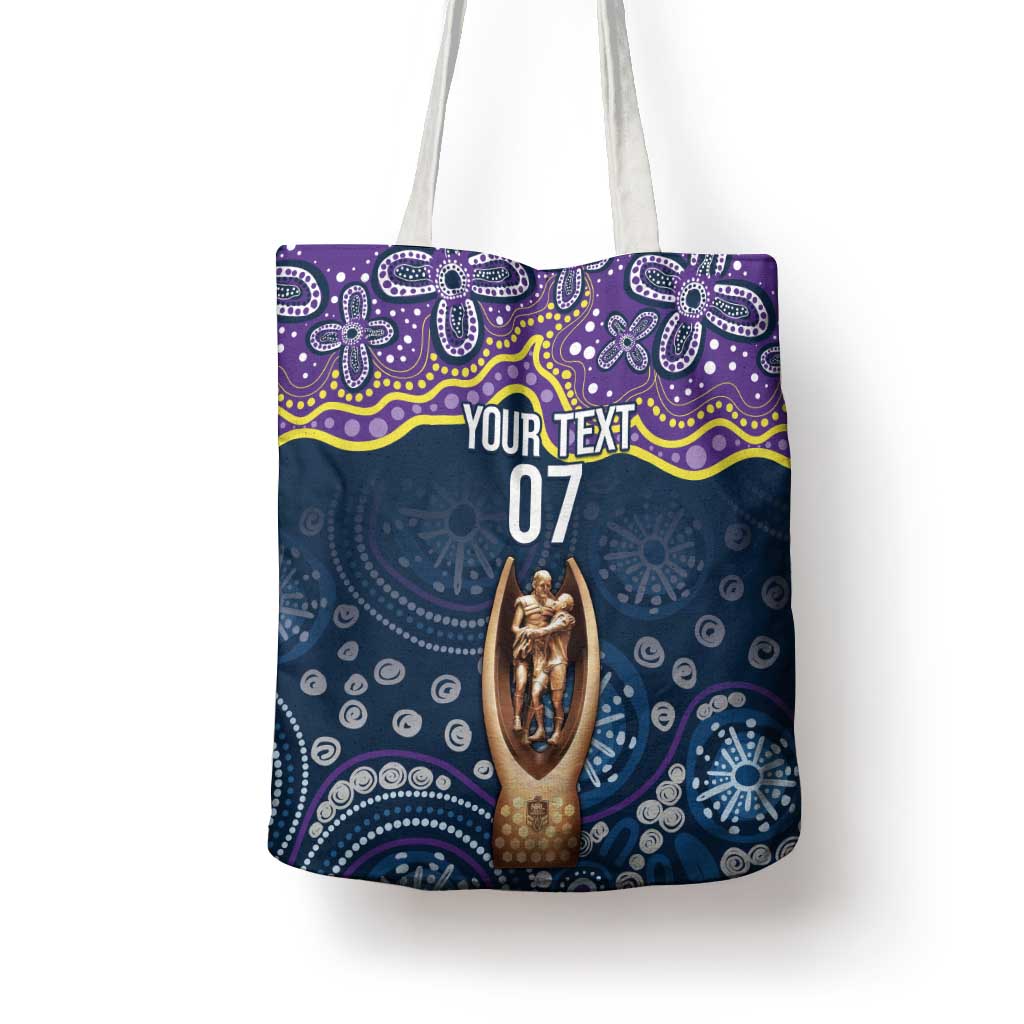Melbourne Rugby NRL Custom Indigenous Tote Bag Raging Storms - Aussie Hoodie