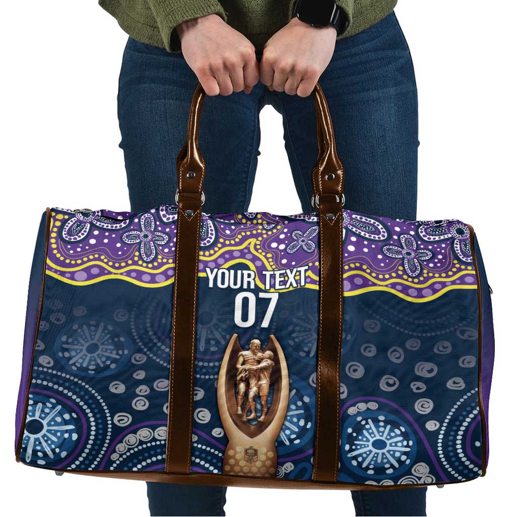 Melbourne Rugby NRL Custom Indigenous Travel Bag Raging Storms - Aussie Hoodie