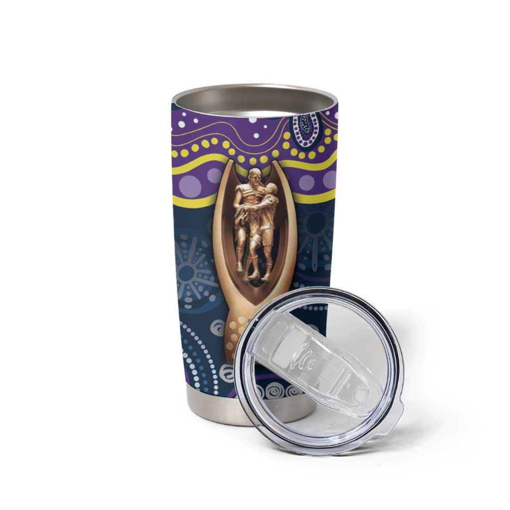 Melbourne Rugby NRL Custom Indigenous Tumbler Cup Raging Storms - Aussie Hoodie
