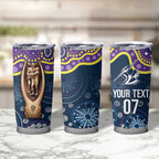 Melbourne Rugby NRL Custom Indigenous Tumbler Cup Raging Storms - Aussie Hoodie