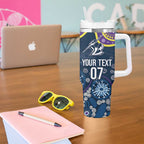 Melbourne Rugby NRL Custom Indigenous Tumbler With Handle Raging Storms - Aussie Hoodie