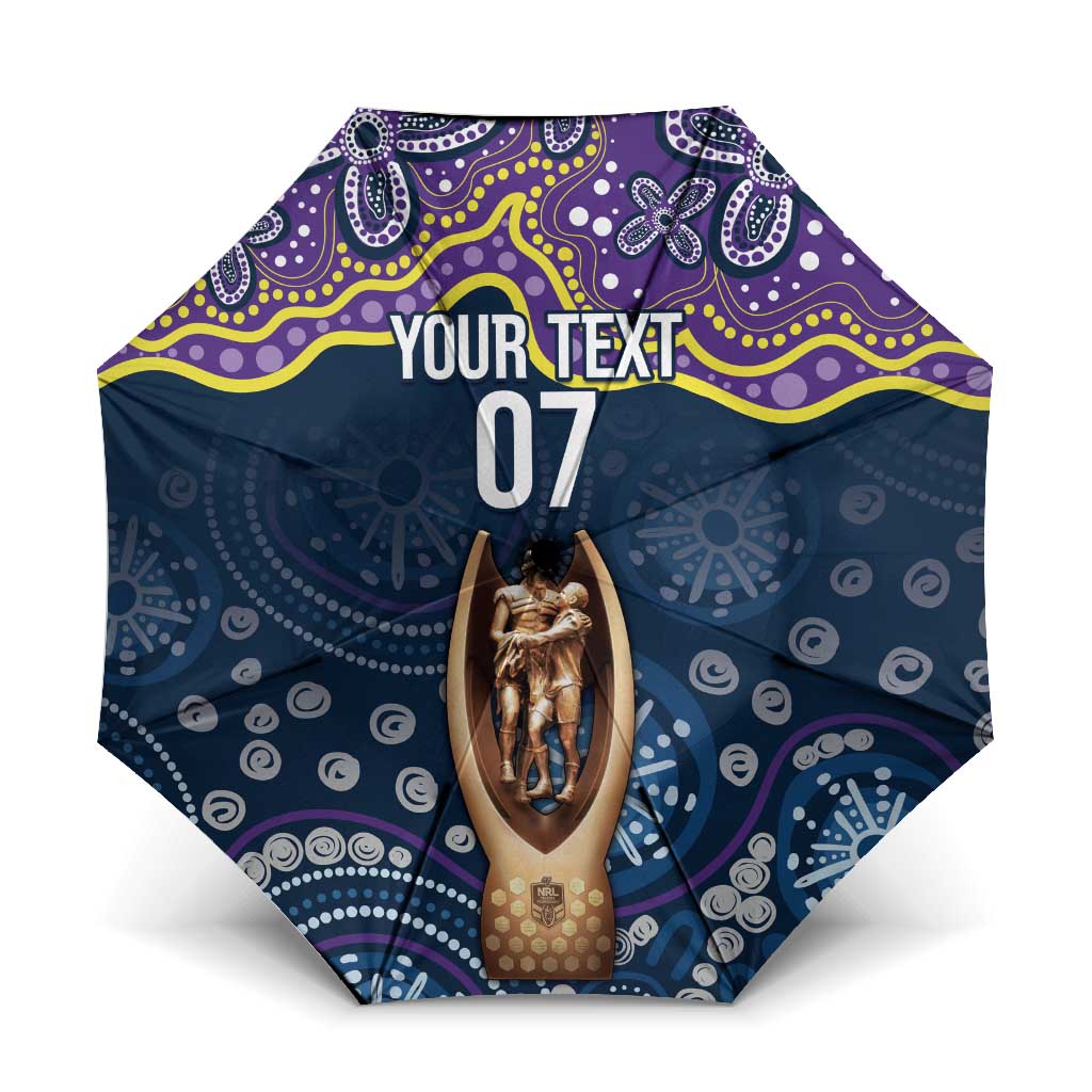 Melbourne Rugby NRL Custom Indigenous Umbrella Raging Storms - Aussie Hoodie