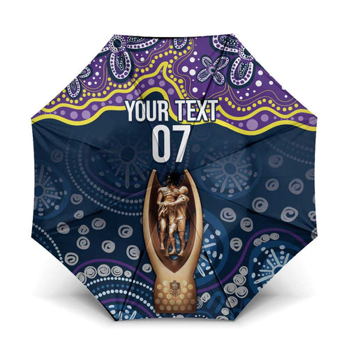 Melbourne Rugby NRL Custom Indigenous Umbrella Raging Storms - Aussie Hoodie