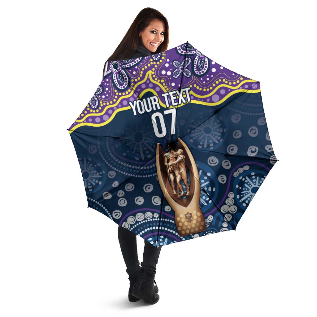 Melbourne Rugby NRL Custom Indigenous Umbrella Raging Storms - Aussie Hoodie