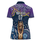 Melbourne Rugby NRL Custom Indigenous Women Polo Shirt Raging Storms - Aussie Hoodie