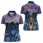 Melbourne Rugby NRL Custom Indigenous Women Polo Shirt Raging Storms - Aussie Hoodie
