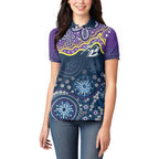 Melbourne Rugby NRL Custom Indigenous Women Polo Shirt Raging Storms - Aussie Hoodie