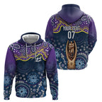 Melbourne Rugby NRL Custom Indigenous Zip Hoodie Raging Storms - Aussie Hoodie
