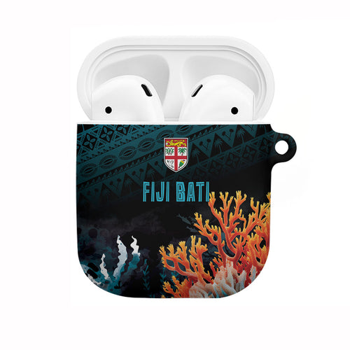 Fiji Bati Rugby Viti Masi AirPods Case Coral Motifs