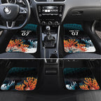 Fiji Bati Rugby Custom Viti Masi Car Mats Coral Motifs