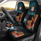 Fiji Bati Rugby Viti Masi Car Seat Cover Coral Motifs