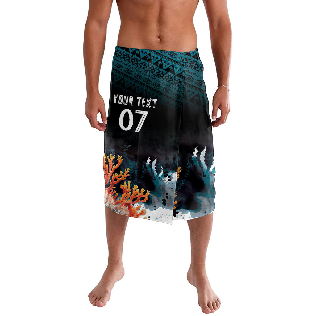 Fiji Bati Rugby Custom Viti Masi Lavalava Coral Motifs