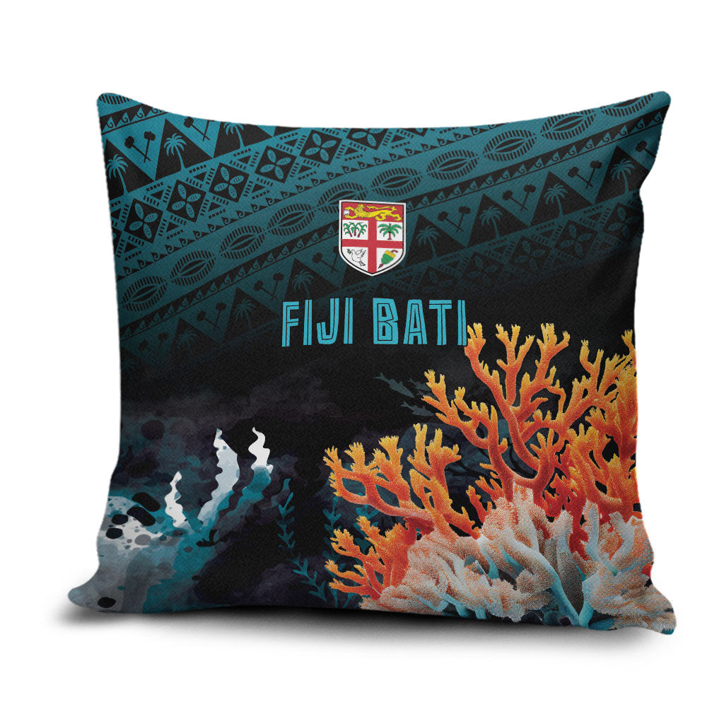 Fiji Bati Rugby Viti Masi Pillow Cover Coral Motifs