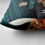 Fiji Bati Rugby Viti Masi Pillow Cover Coral Motifs