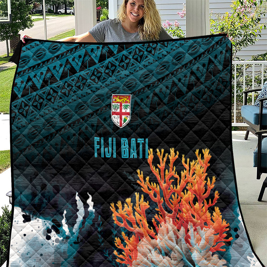 Fiji Bati Rugby Viti Masi Quilt Coral Motifs