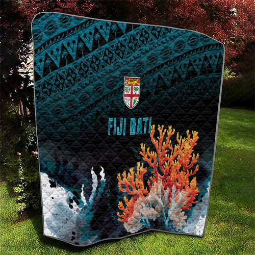 Fiji Bati Rugby Viti Masi Quilt Coral Motifs