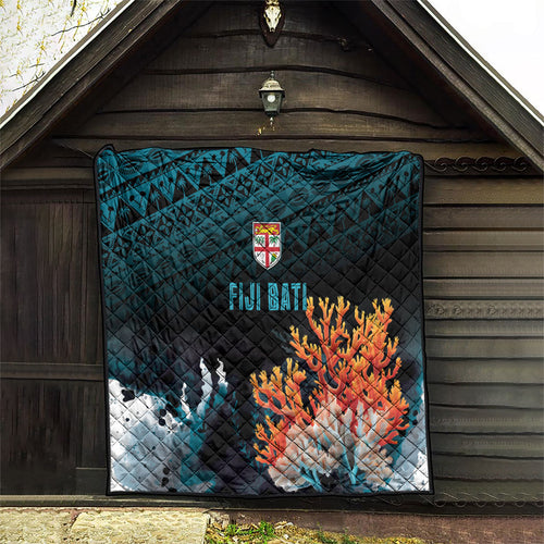 Fiji Bati Rugby Viti Masi Quilt Coral Motifs