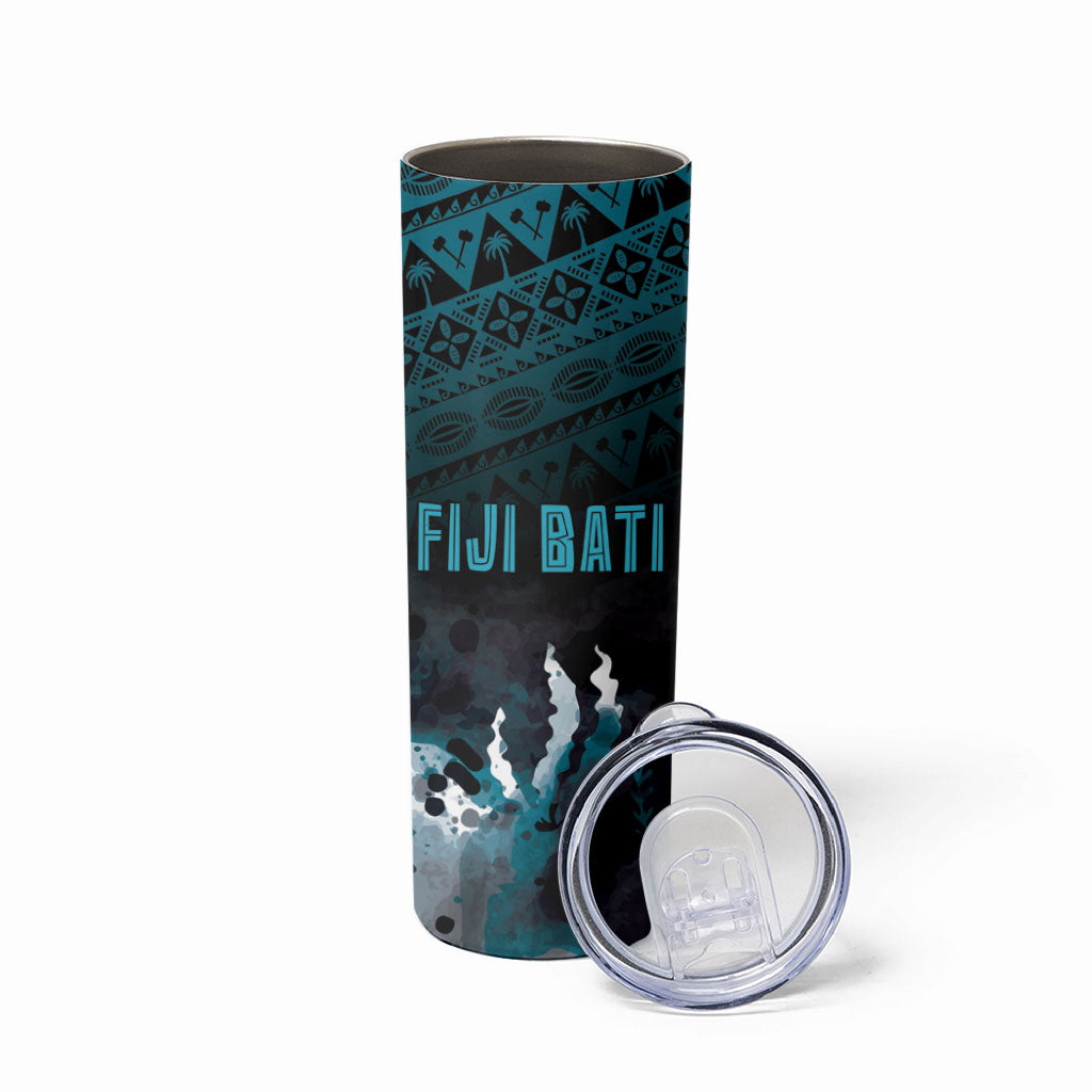 Fiji Bati Rugby Viti Masi Skinny Tumbler Coral Motifs