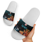 Fiji Bati Rugby Viti Masi Slide Sandals Coral Motifs