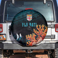 Fiji Bati Rugby Viti Masi Spare Tire Cover Coral Motifs