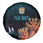 Fiji Bati Rugby Viti Masi Spare Tire Cover Coral Motifs