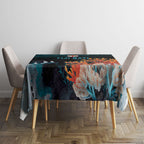 Fiji Bati Rugby Viti Masi Tablecloth Coral Motifs