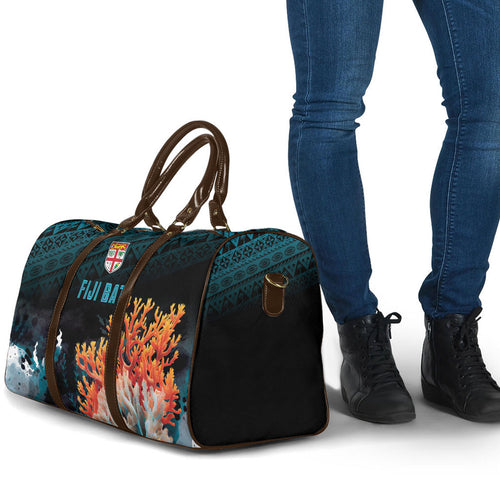 Fiji Bati Rugby Viti Masi Travel Bag Coral Motifs