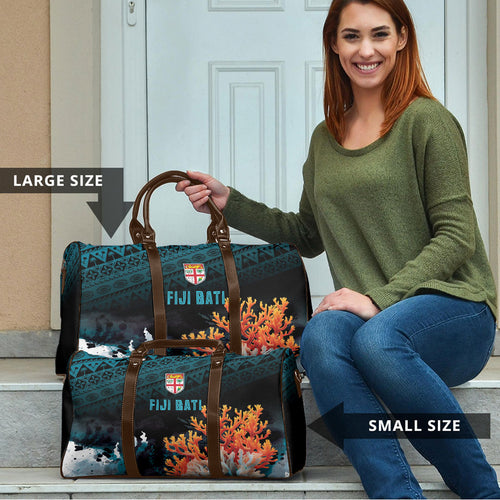 Fiji Bati Rugby Viti Masi Travel Bag Coral Motifs