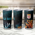 Fiji Bati Rugby Viti Masi Tumbler Cup Coral Motifs