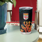 Fiji Bati Rugby Viti Masi Tumbler Cup Coral Motifs