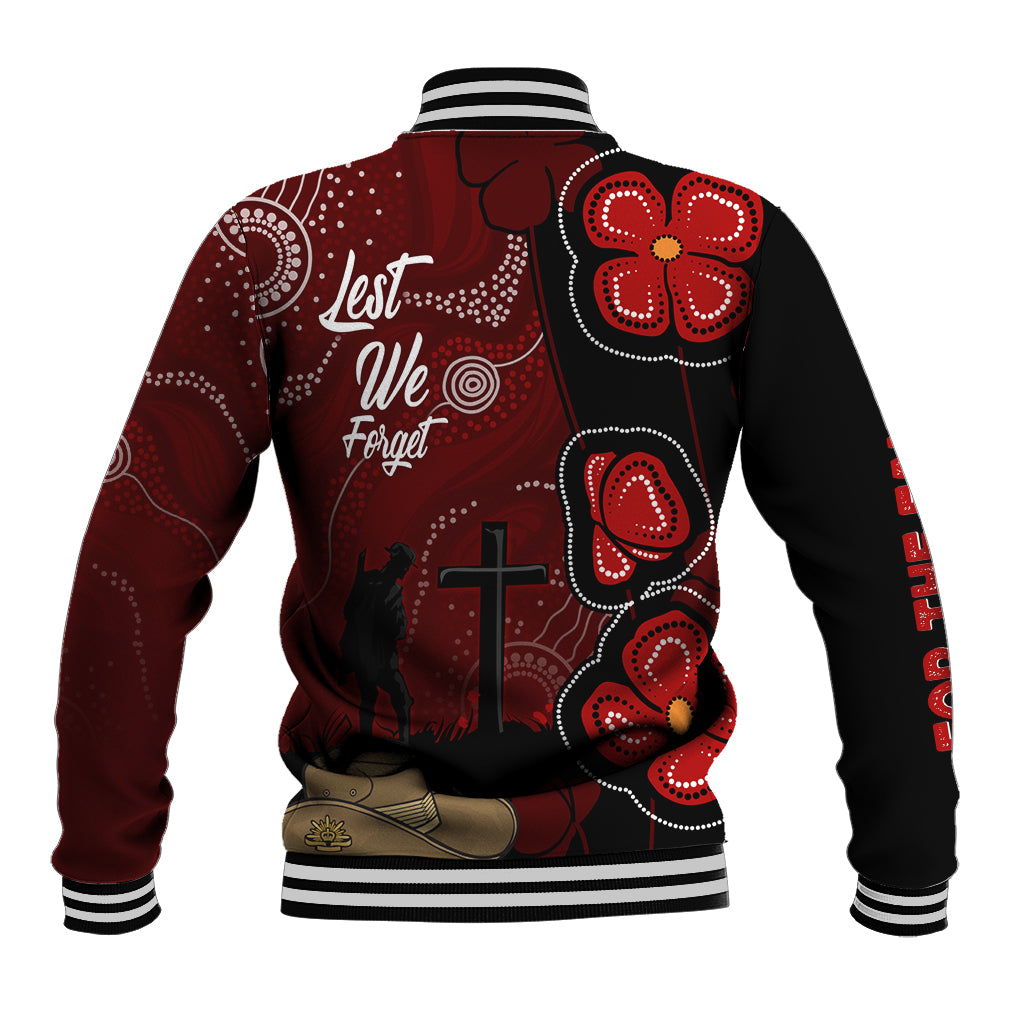 ANZAC Aboriginal Australia Baseball Jacket For the Fallen