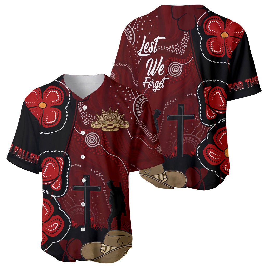 ANZAC Aboriginal Australia Baseball Jersey For the Fallen
