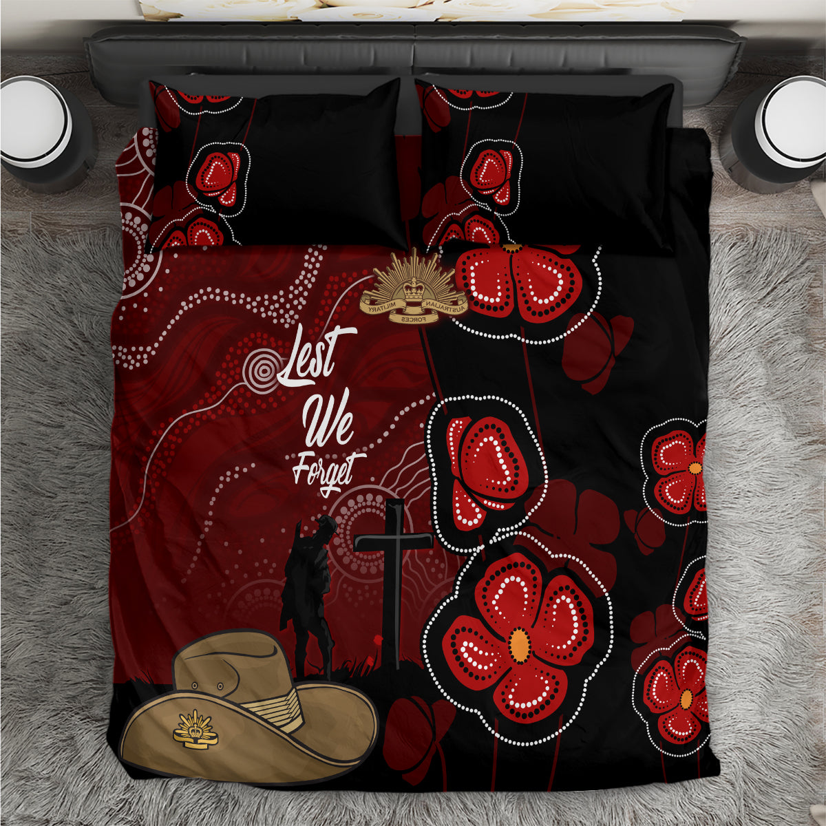 ANZAC Aboriginal Australia Bedding Set For the Fallen