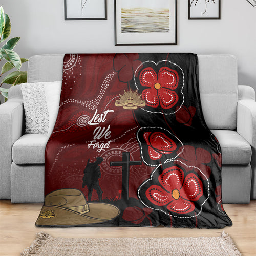 ANZAC Aboriginal Australia Blanket For the Fallen
