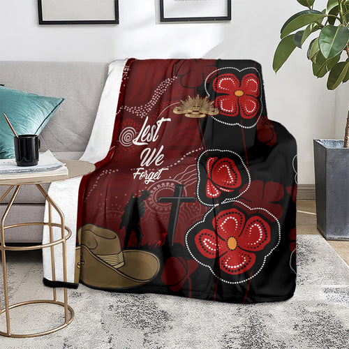 ANZAC Aboriginal Australia Blanket For the Fallen