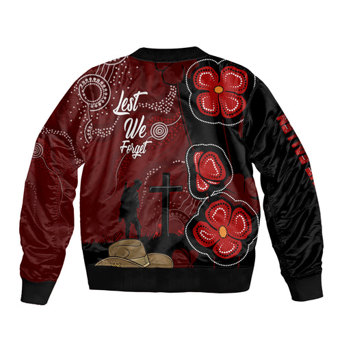 ANZAC Aboriginal Australia Bomber Jacket For the Fallen
