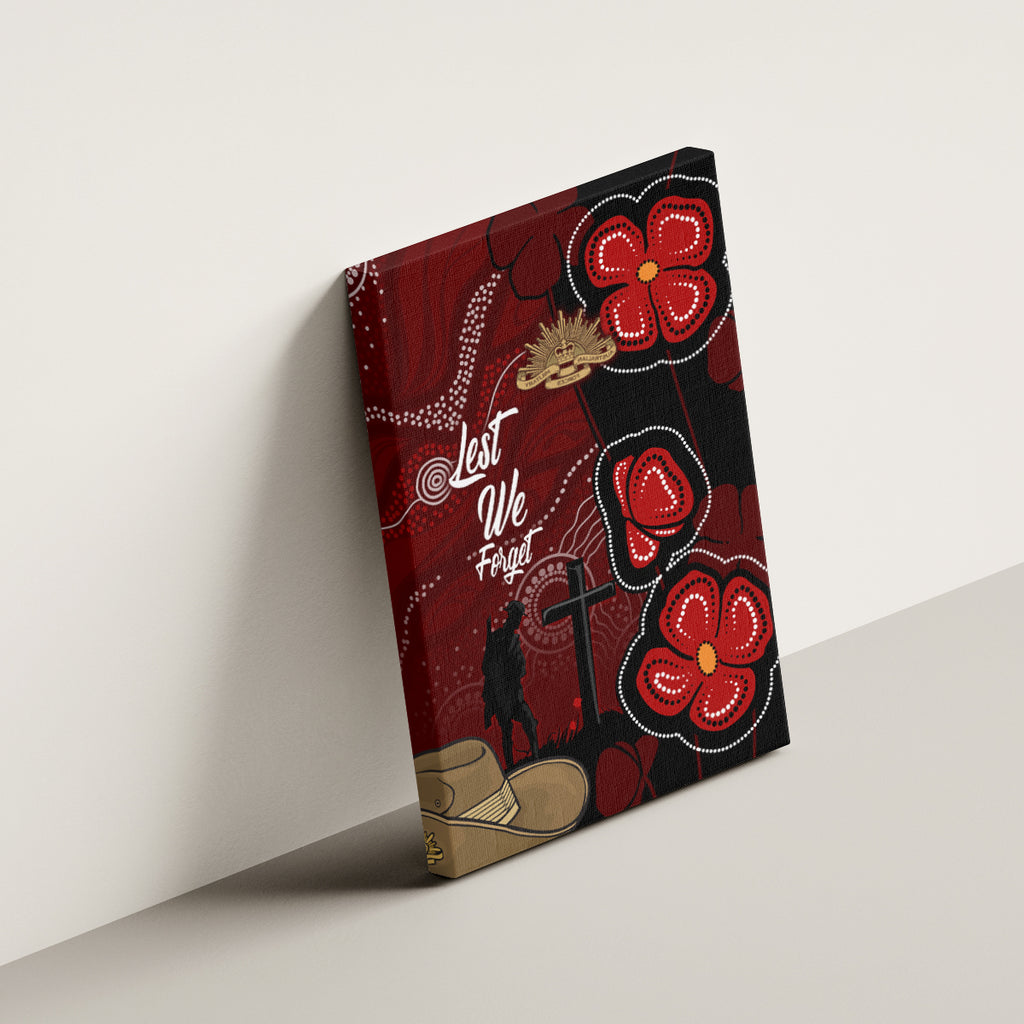 ANZAC Aboriginal Australia Canvas Wall Art For the Fallen
