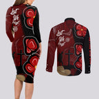 ANZAC Aboriginal Australia Couples Matching Long Sleeve Bodycon Dress and Long Sleeve Button Shirt For the Fallen