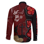 ANZAC Aboriginal Australia Family Matching Off Shoulder Long Sleeve Dress and Hawaiian Shirt For the Fallen