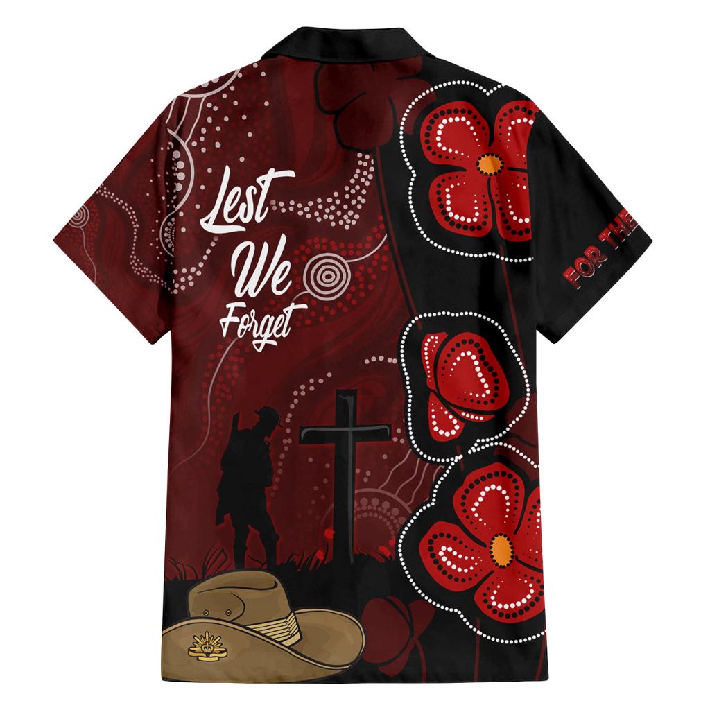ANZAC Aboriginal Australia Family Matching Off Shoulder Short Dress and Hawaiian Shirt For the Fallen